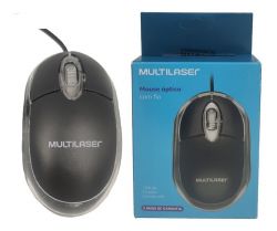 Mouse Usb Óptico Classic Preto - Multilaser Mo179