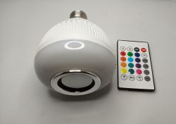 Lampada Led Musical Bluetooth Com Controle Remoto